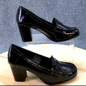 Womens Penny Loafer Heels Size 8.5
